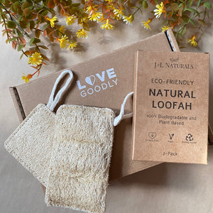 J&L Naturals Natural Loofah Pads