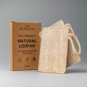 J&L Naturals Natural Loofah Pads