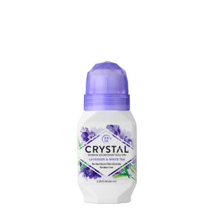 Crystal Essence Mineral Deodorant Roll-On Lavender and White Tea (set of 2)
