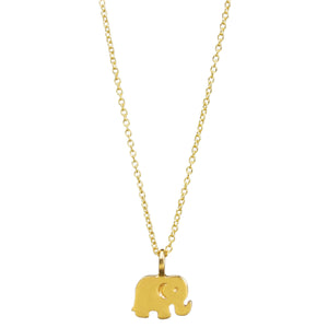 Dogeared Good Luck Elephant Necklace Gold