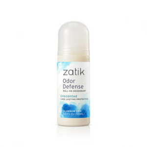 Zatik Odor Defense Roll On Deodorant Unscented (set of 2)